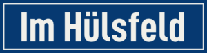 Straßenschild Im Hülsfeld