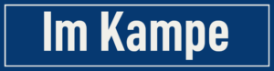 Straßenschild Im Kampe