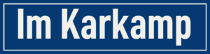 Straßenschild Im Karkamp