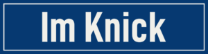 Straßenschild Im Knick