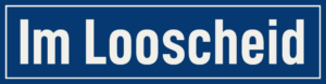 Straßenschild Im Looscheid