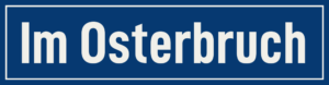 Straßenschild Im Osterbruch