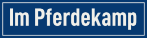 Straßenschild Im Pferdekamp