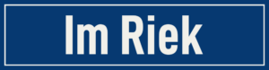 Straßenschild Im Riek