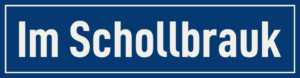 Straßenschild Im Schollbrauk