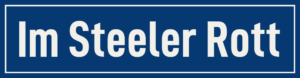 Straßenschild Im Steeler Rott