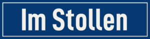 Straßenschild Im Stollen
