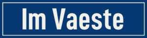 Straßenschild Im Vaeste