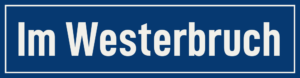 Straßenschild Im Westerbruch