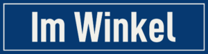 Straßenschild Im Winkel