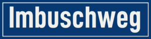 Straßenschild Imbuschweg