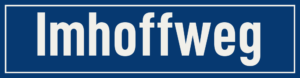 Straßenschild Imhoffweg