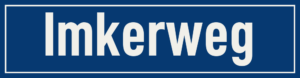 Straßenschild Imkerweg