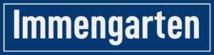 Straßenschild Immengarten