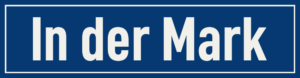 Straßenschild In der Mark