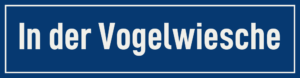 Straßenschild In der Vogelwiesche
