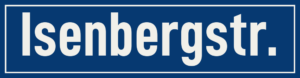 Straßenschild Isenbergstraße