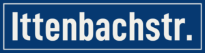 Straßenschild Ittenbachstraße