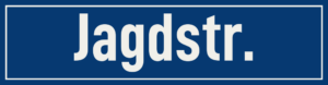 Straßenschild Jagdstraße