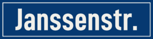 Straßenschild Janssenstraße