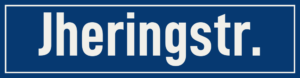 Straßenschild Jheringstraße