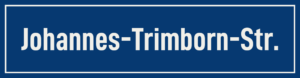 Straßenschild Johannes-Trimborn-Straße