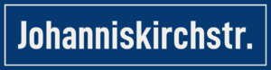 Straßenschild Johanniskirchstraße