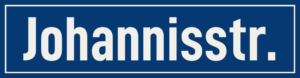 Straßenschild Johannisstraße