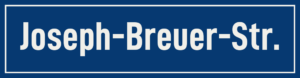 Straßenschild Joseph-Breuer-Straße