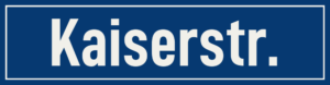 Straßenschild Kaiserstraße