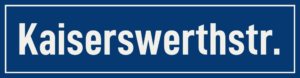 Straßenschild Kaiserswerthstraße