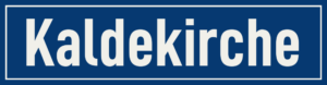 Straßenschild Kaldekirche
