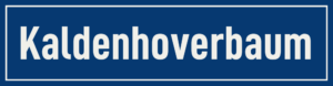 Straßenschild Kaldenhoverbaum