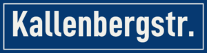 Straßenschild Kallenbergstraße
