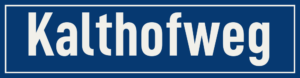 Straßenschild Kalthofweg