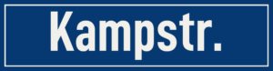 Straßenschild Kampstraße