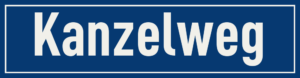 Straßenschild Kanzelweg