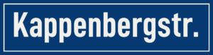 Straßenschild Kappenbergstraße