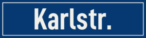 Straßenschild Karlstraße
