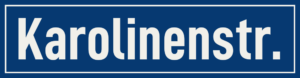 Straßenschild Karolinenstraße