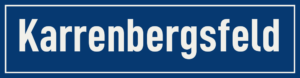 Straßenschild Karrenbergsfeld