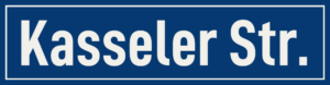 Straßenschild Kasseler Straße