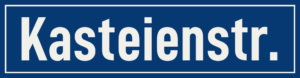 Straßenschild Kasteienstraße