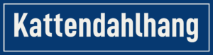 Straßenschild Kattendahlhang