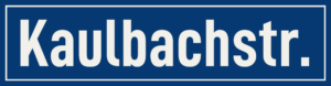 Straßenschild Kaulbachstraße