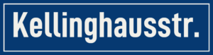 Straßenschild Kellinghausstraße