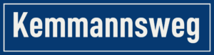 Straßenschild Kemmannsweg