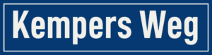 Straßenschild Kempers Weg
