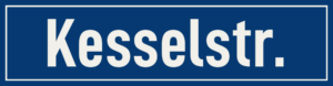 Straßenschild Kesselstraße
