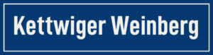 Straßenschild Kettwiger Weinberg